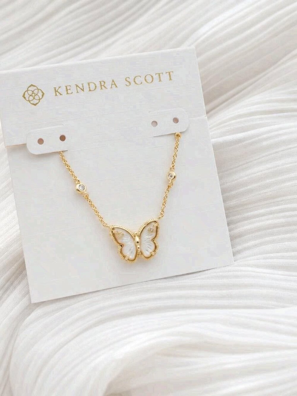 Kendra Scott Cailey Gold Butterfly Pendant Necklace
